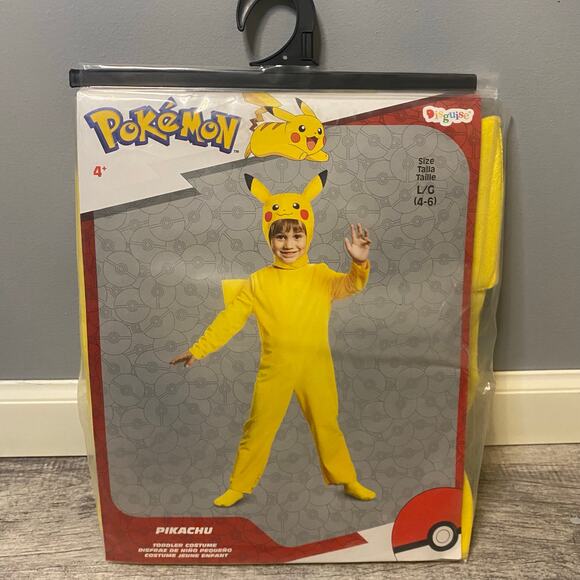 Pokemon Pikachu Kids Costume Officially Licensed Large 4-6 NEW - Picture 3 of 10